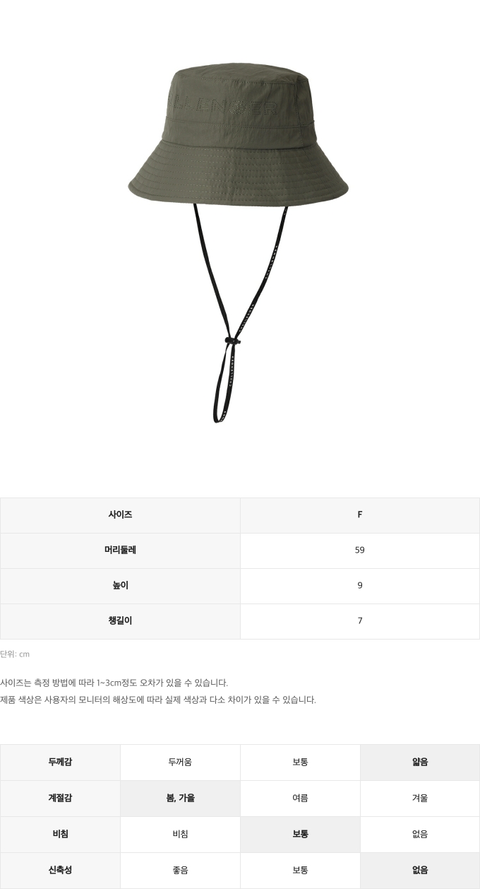 제품 핏 가이드 이미지