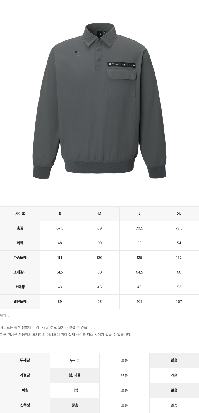 제품 핏 가이드 이미지