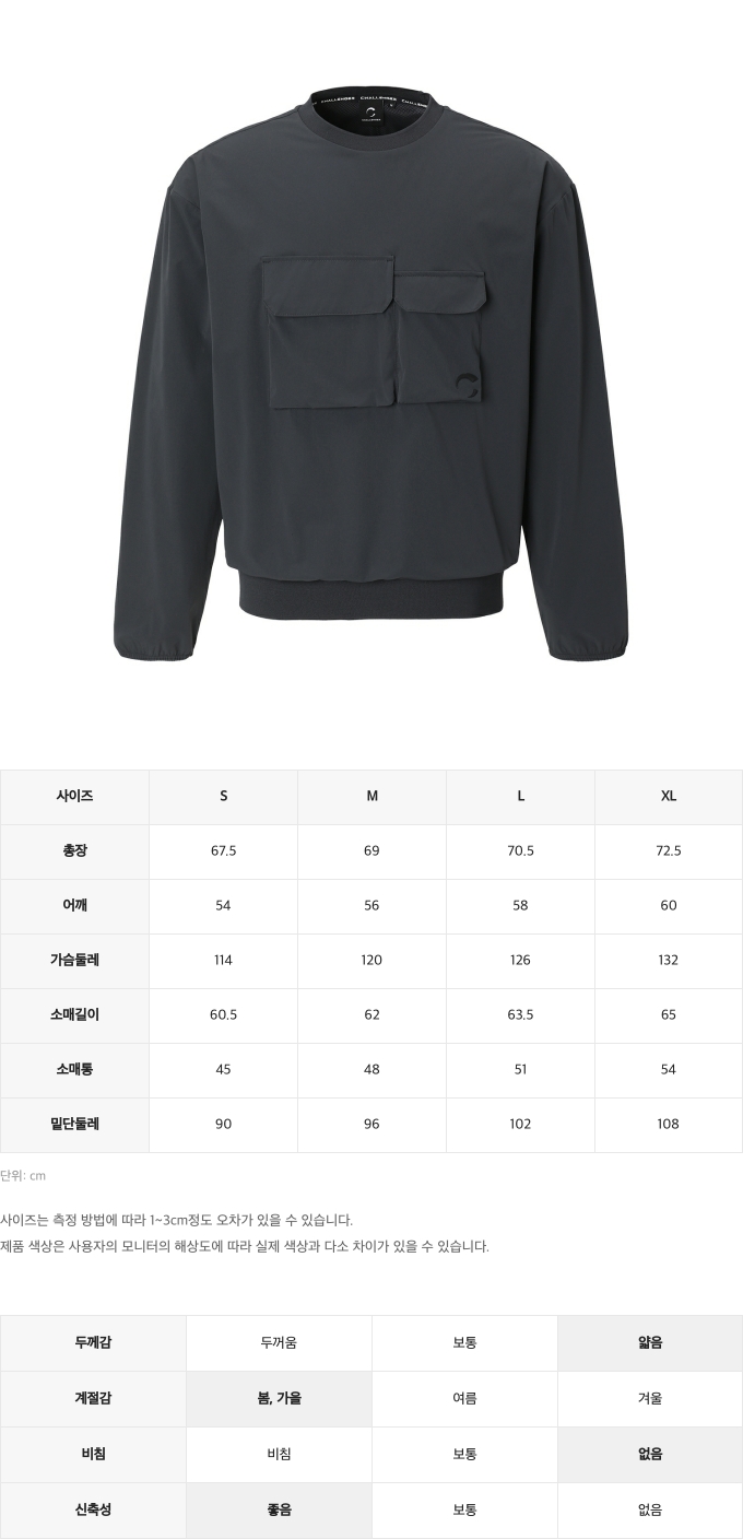 제품 핏 가이드 이미지