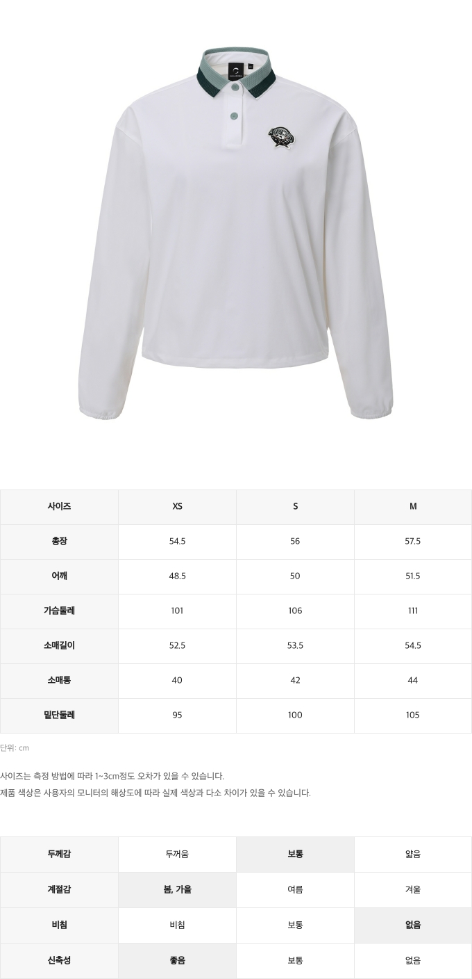 제품 핏 가이드 이미지