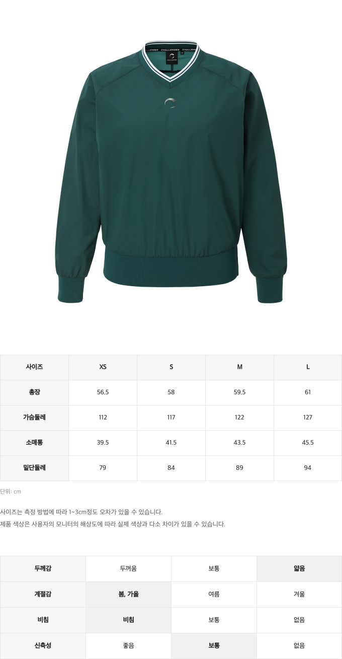 제품 핏 가이드 이미지