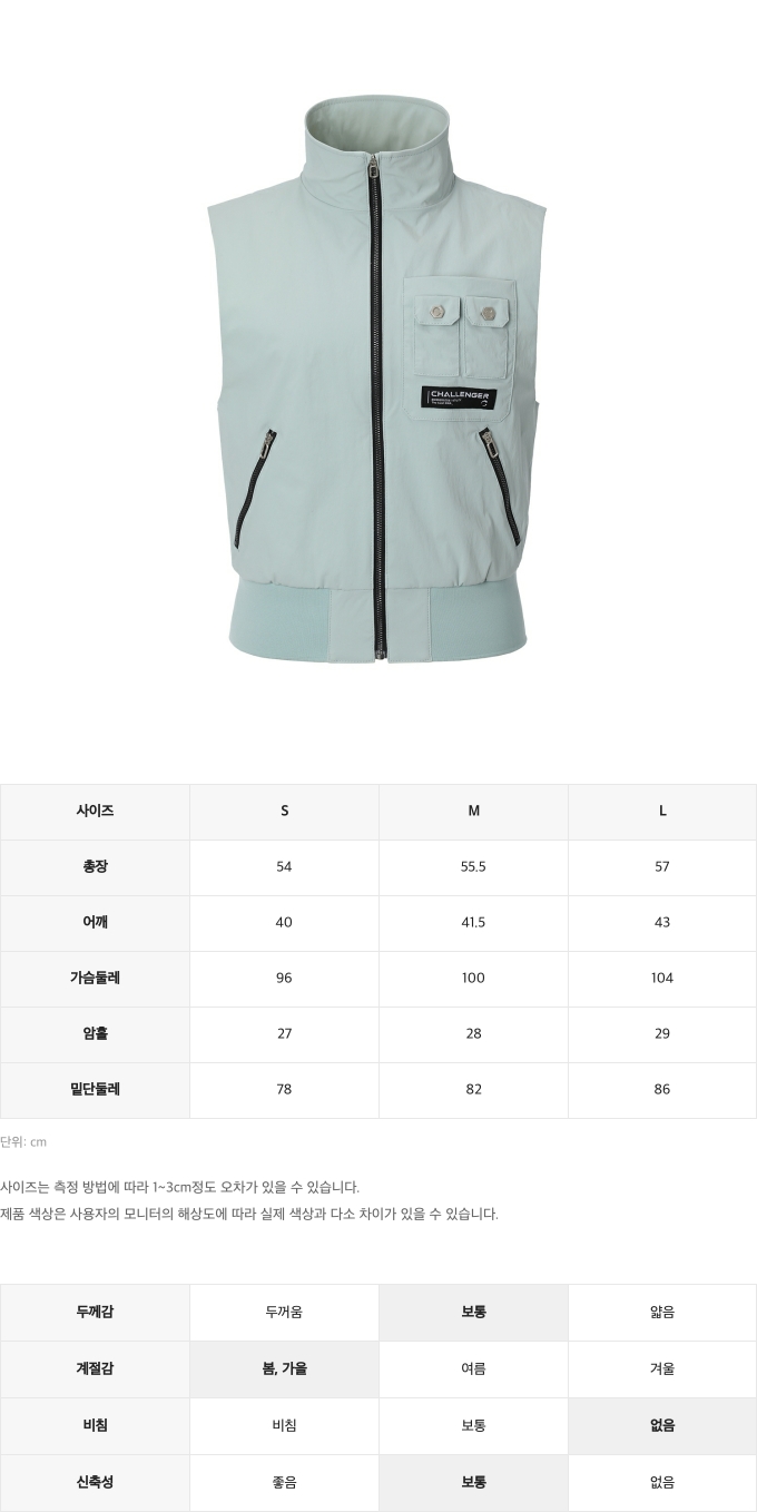 제품 핏 가이드 이미지