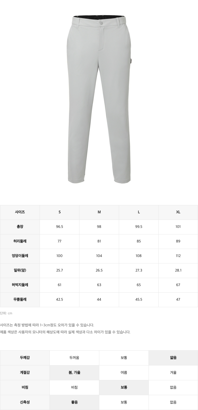 제품 핏 가이드 이미지