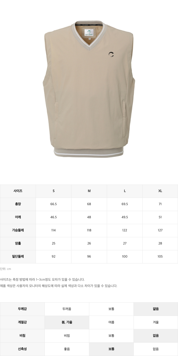 제품 핏 가이드 이미지