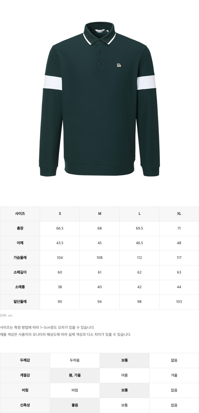 제품 핏 가이드 이미지