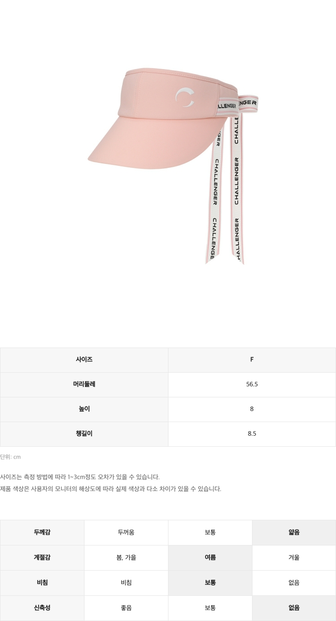 제품 핏 가이드 이미지