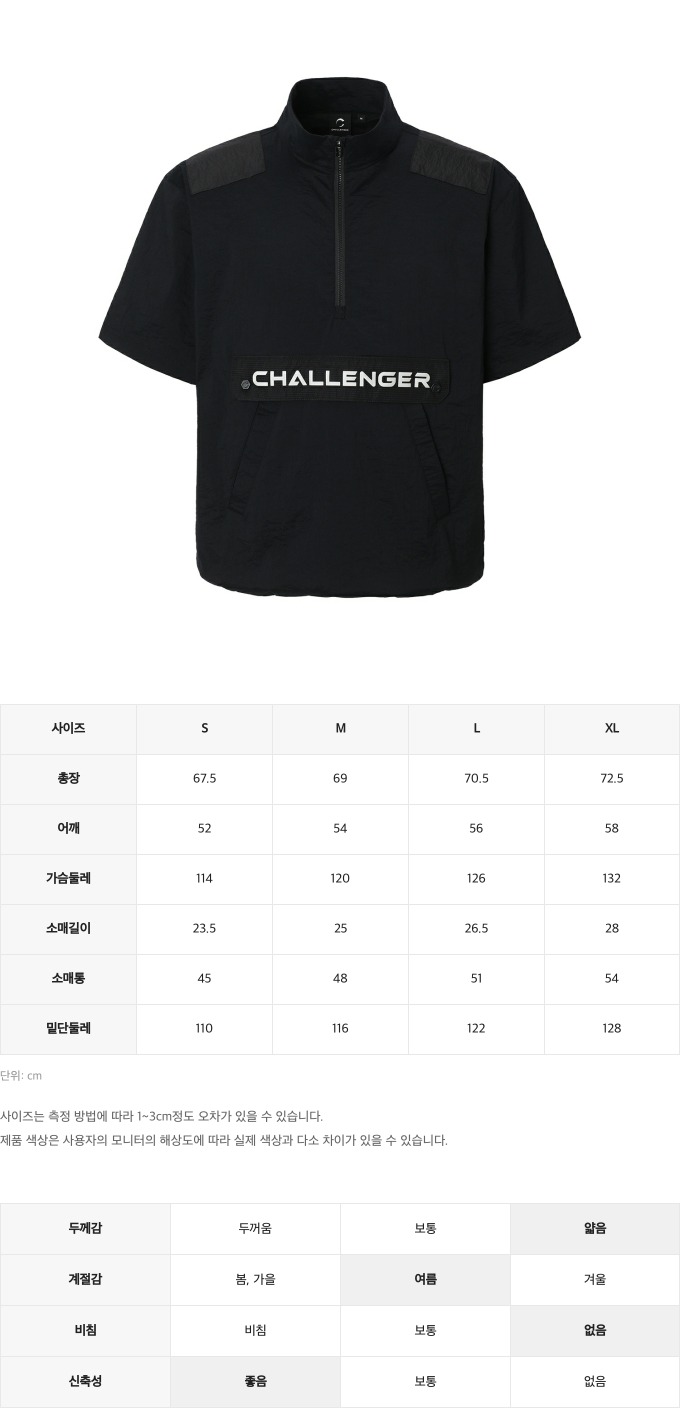 제품 핏 가이드 이미지