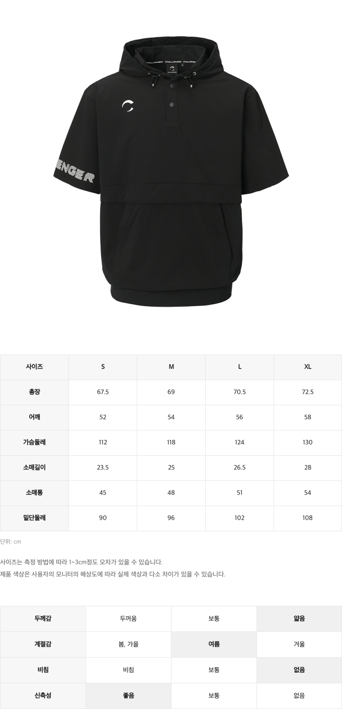 제품 핏 가이드 이미지