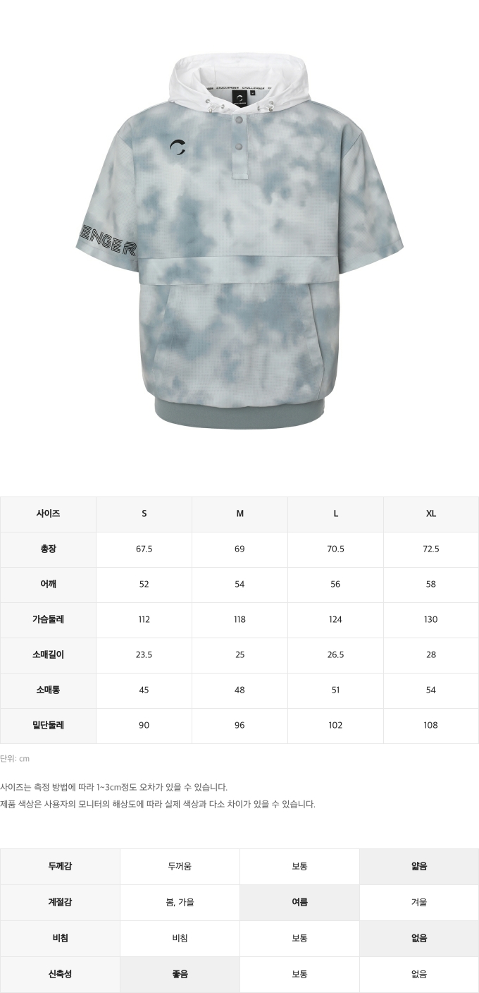 제품 핏 가이드 이미지