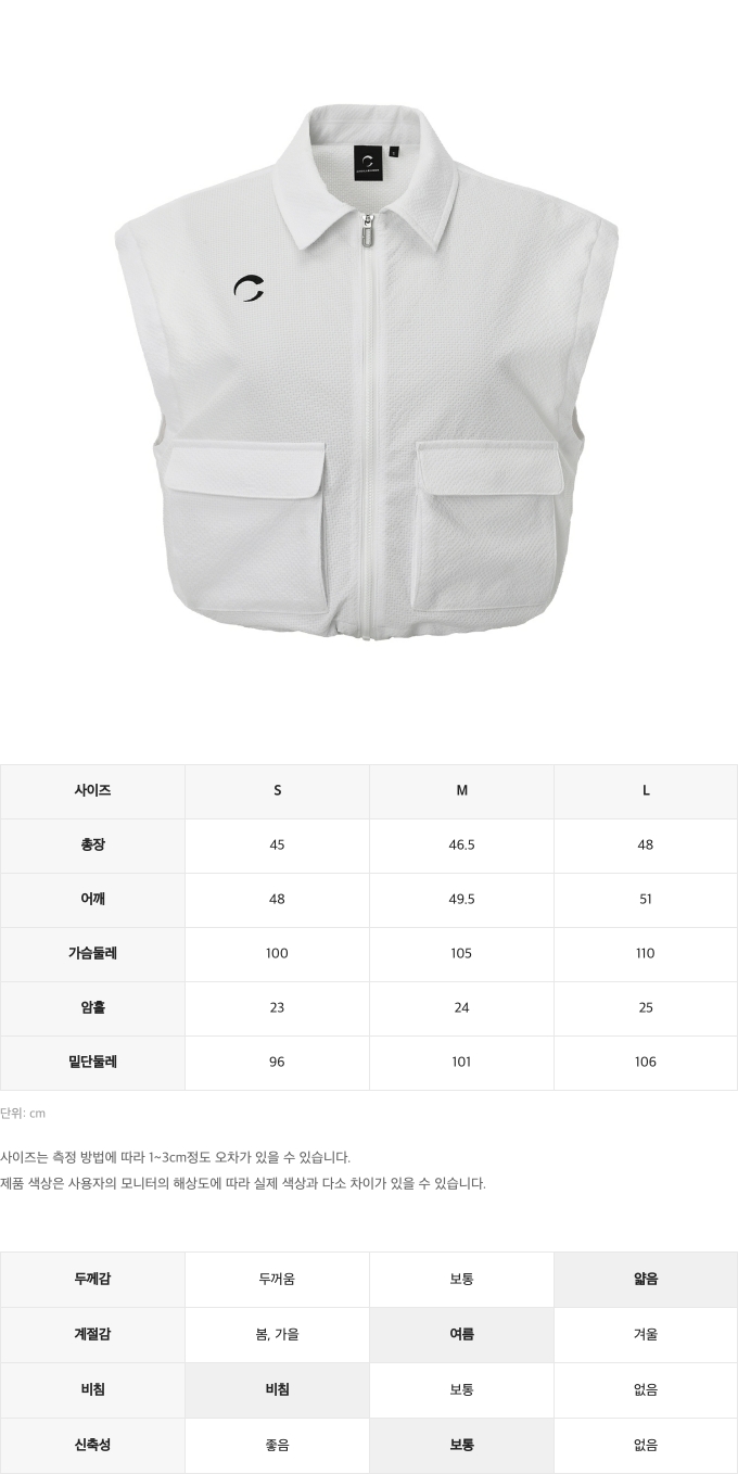 제품 핏 가이드 이미지