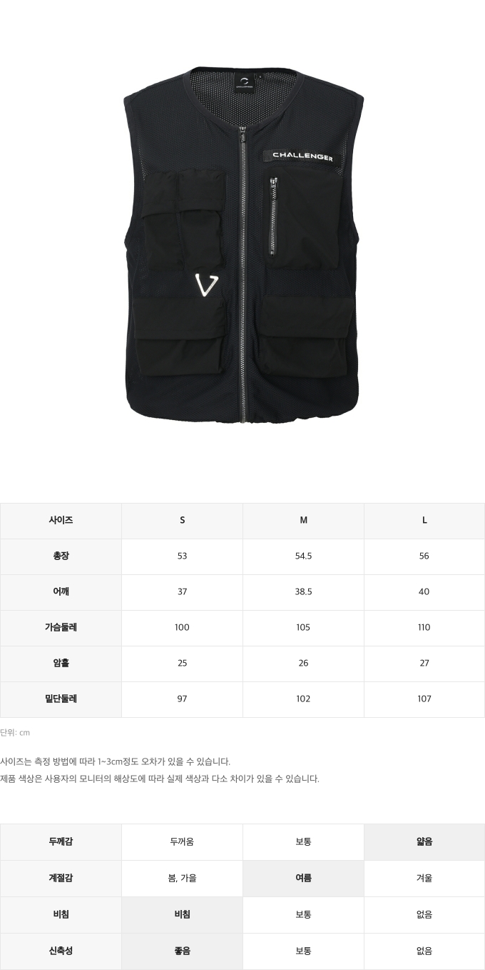 제품 핏 가이드 이미지