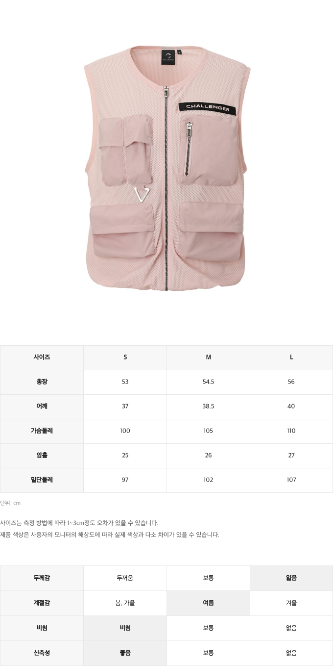 제품 핏 가이드 이미지