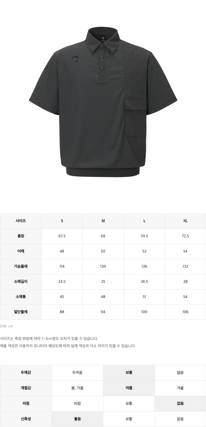 제품 핏 가이드 이미지