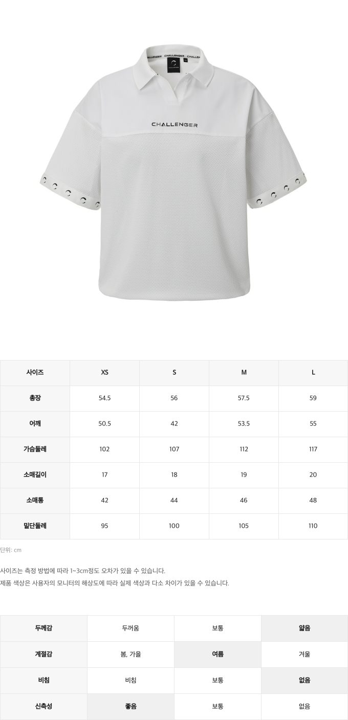 제품 핏 가이드 이미지