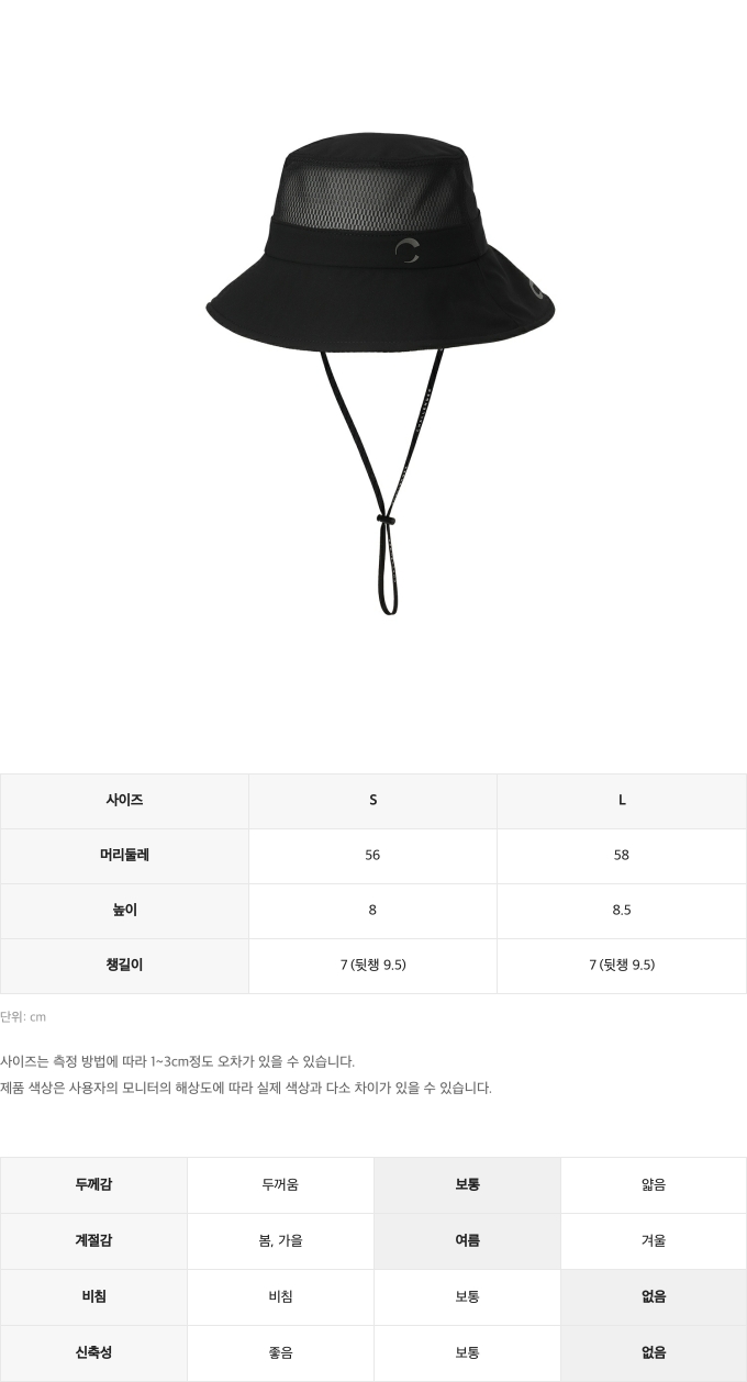 제품 핏 가이드 이미지