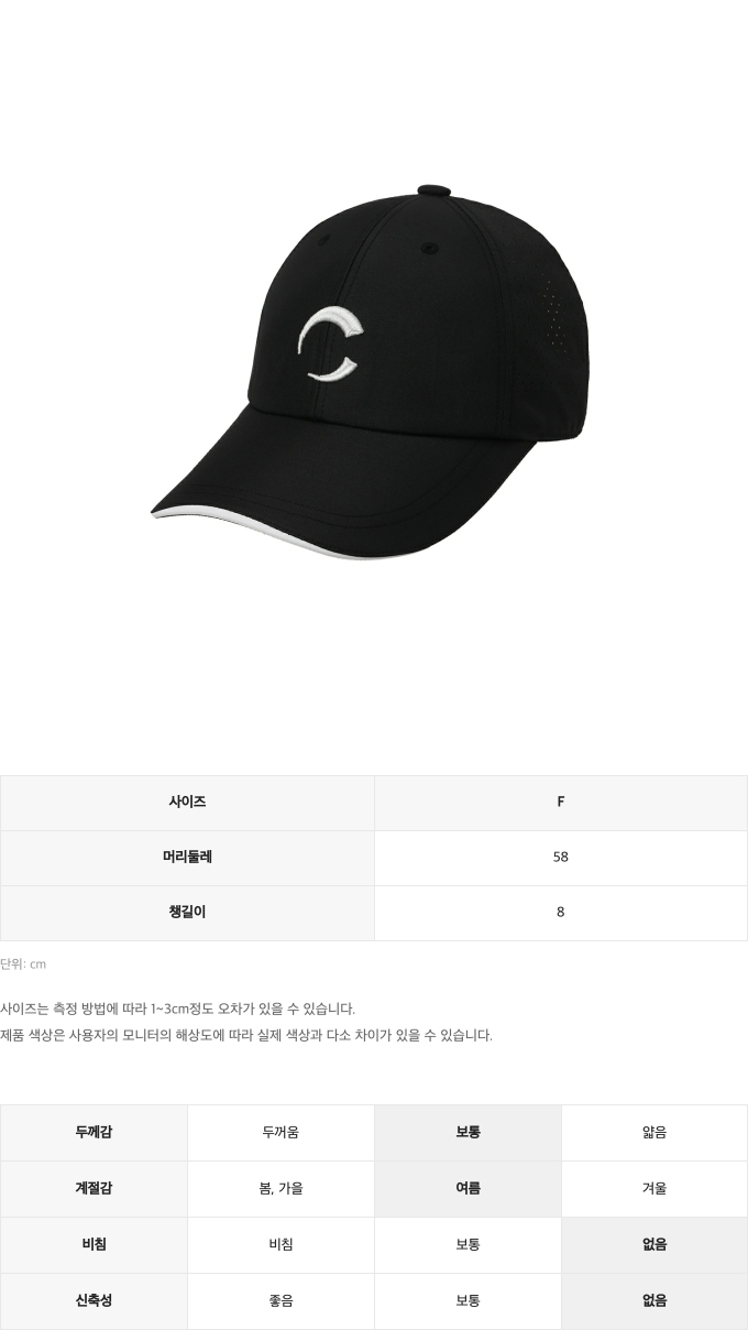 제품 핏 가이드 이미지