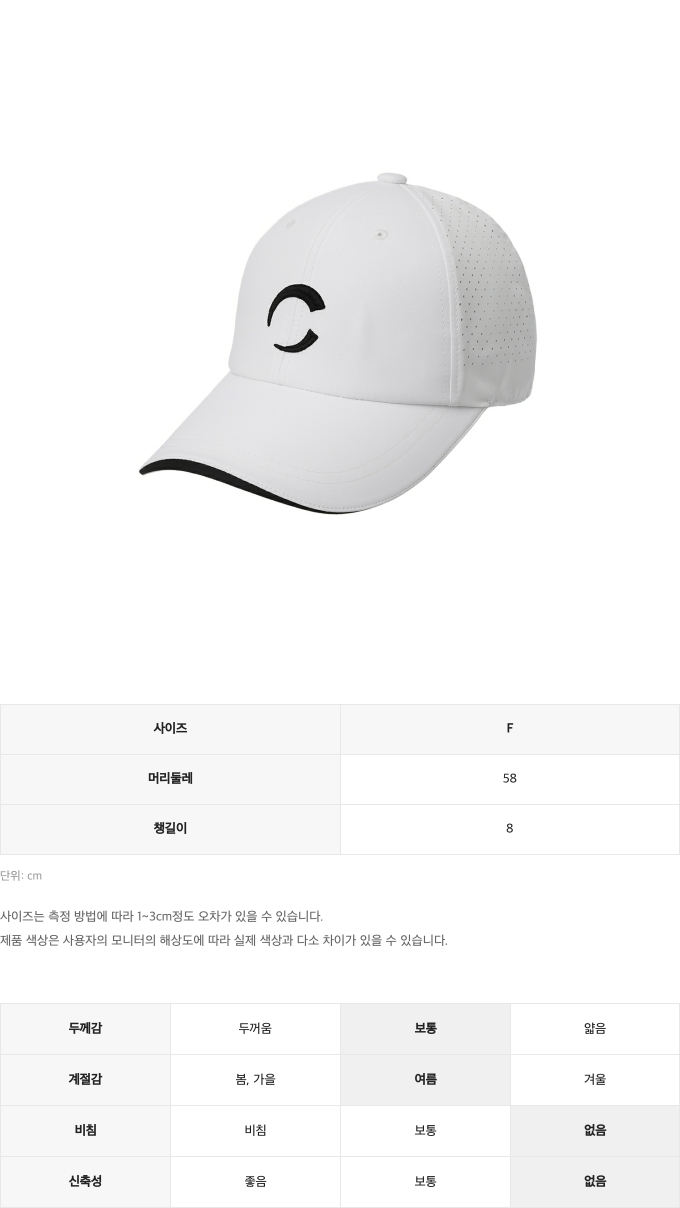 제품 핏 가이드 이미지