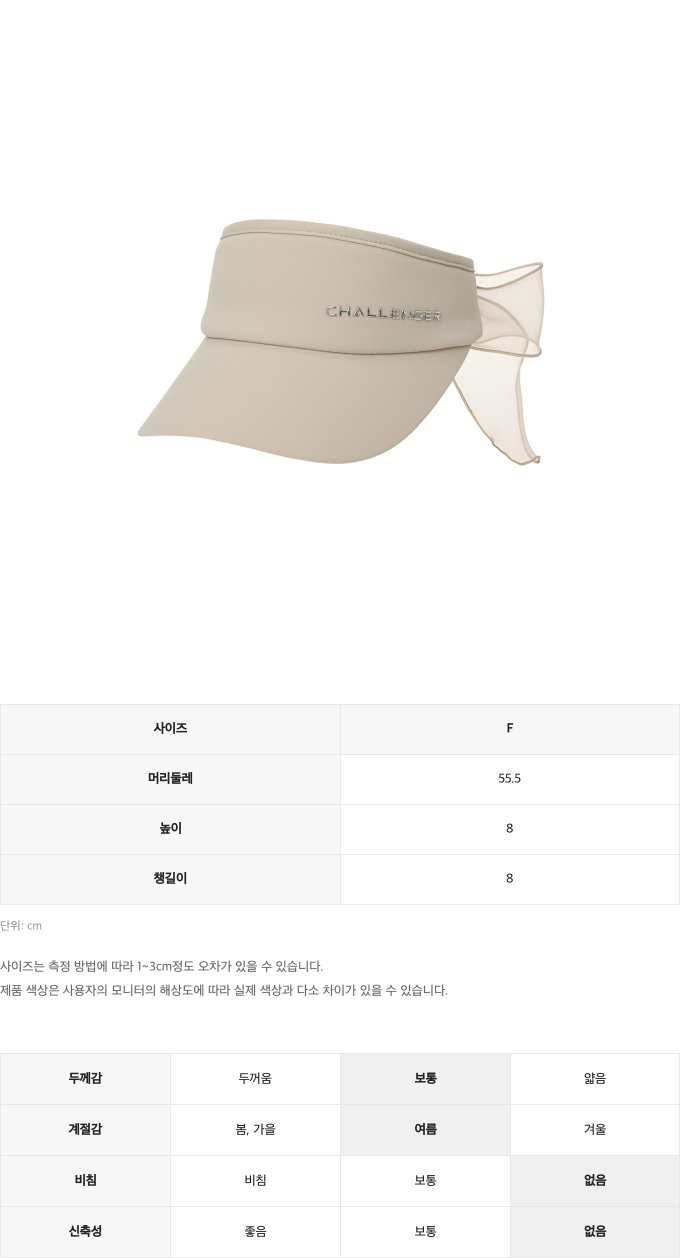 제품 핏 가이드 이미지