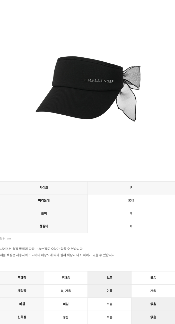 제품 핏 가이드 이미지