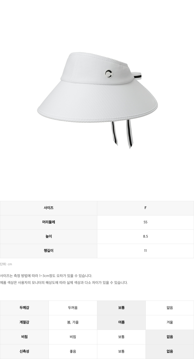 제품 핏 가이드 이미지