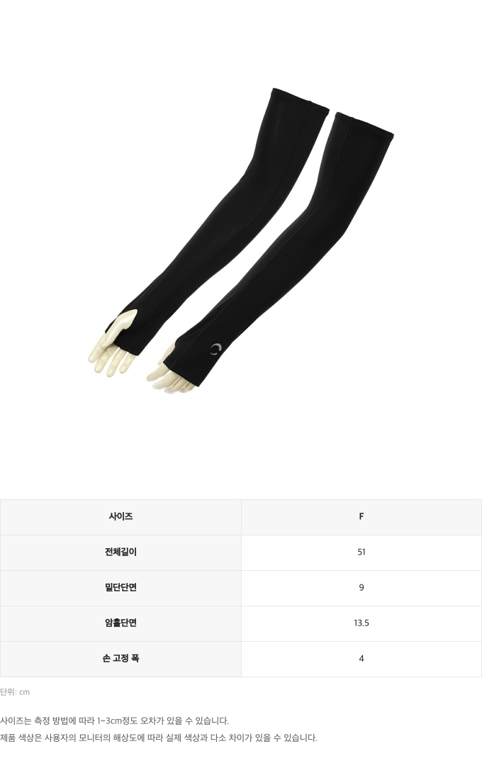 제품 핏 가이드 이미지