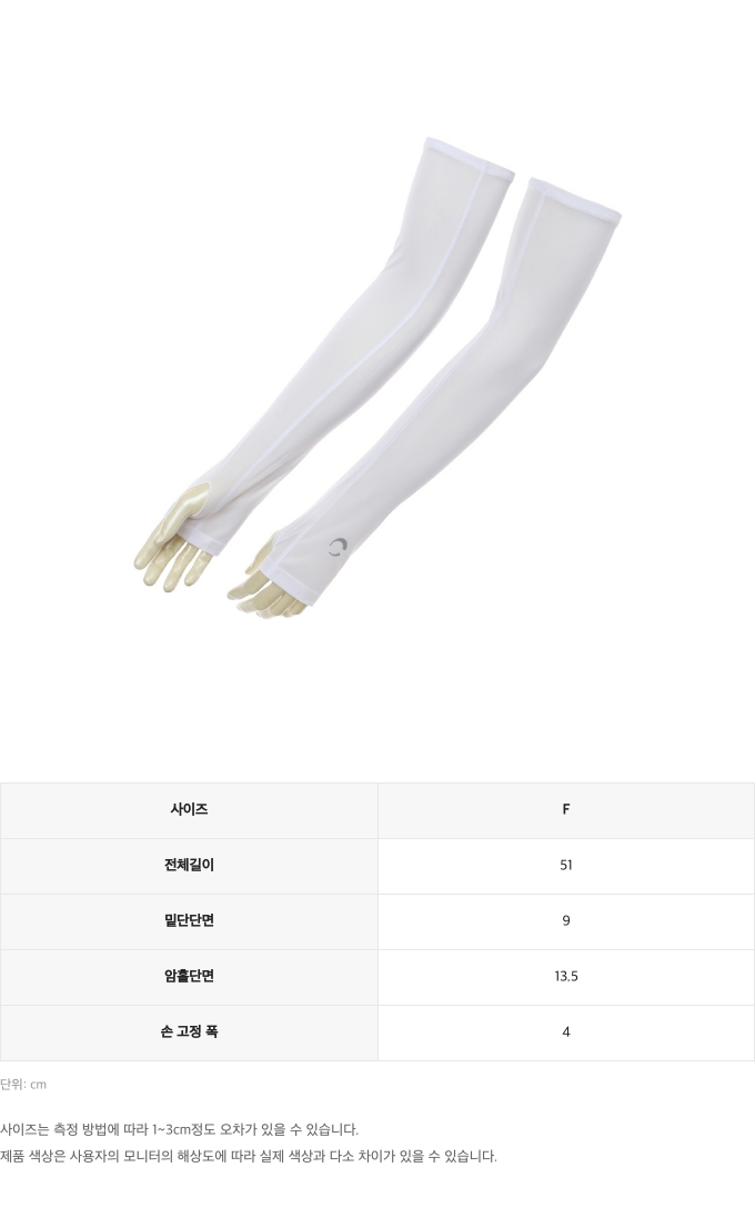 제품 핏 가이드 이미지