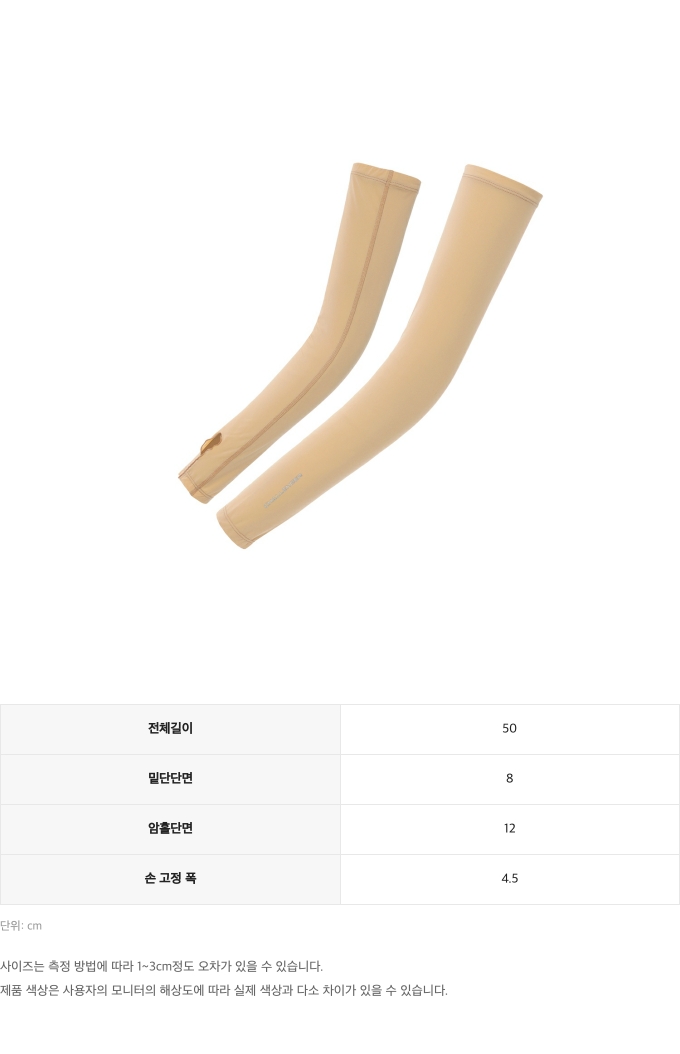 제품 핏 가이드 이미지