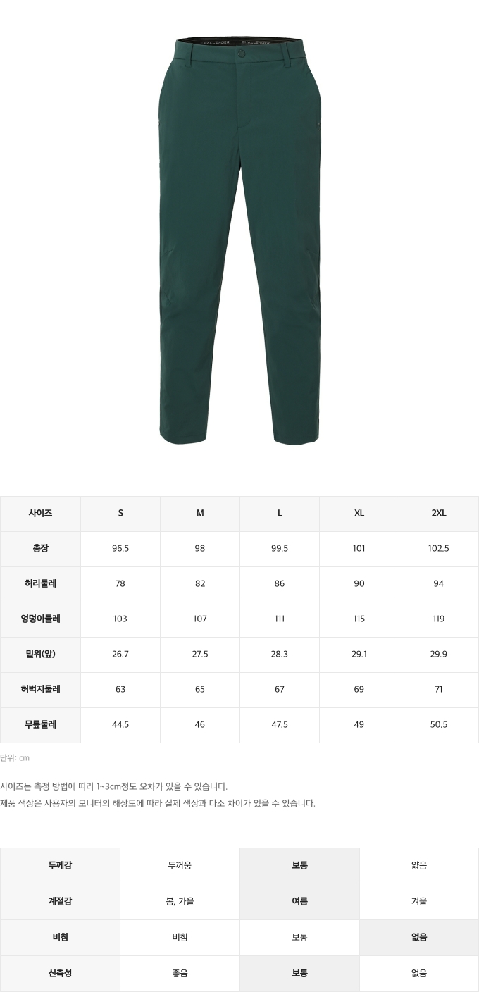제품 핏 가이드 이미지