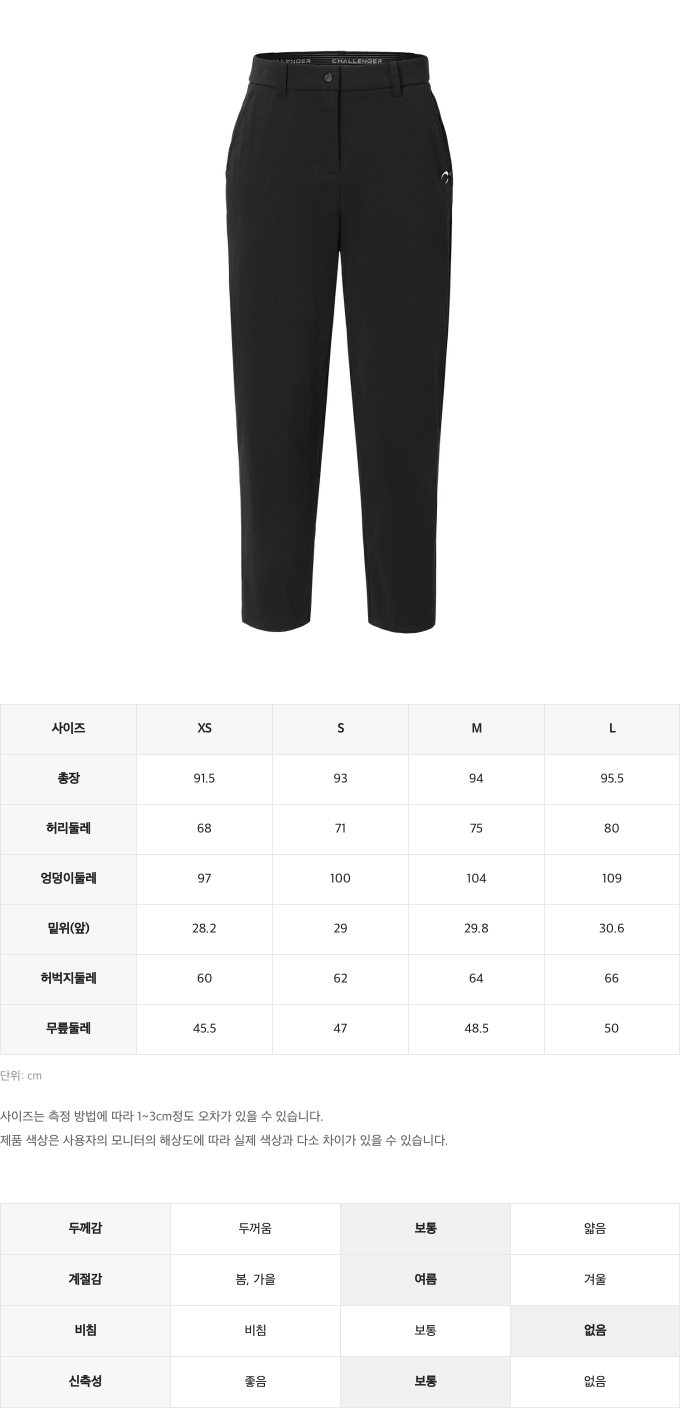 제품 핏 가이드 이미지