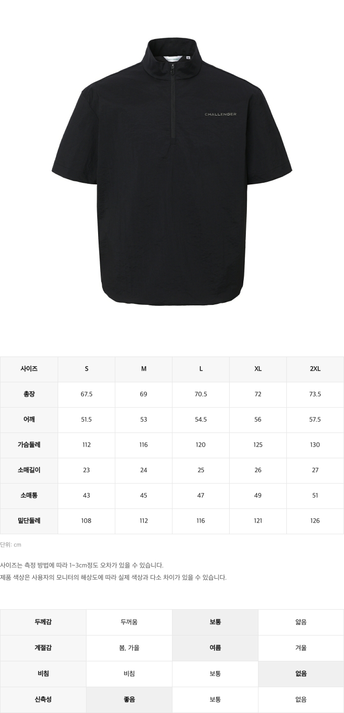제품 핏 가이드 이미지