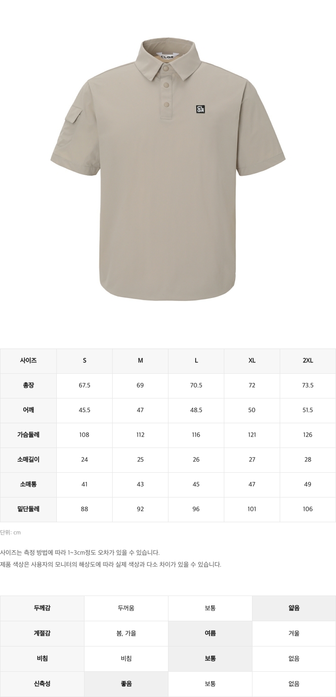 제품 핏 가이드 이미지