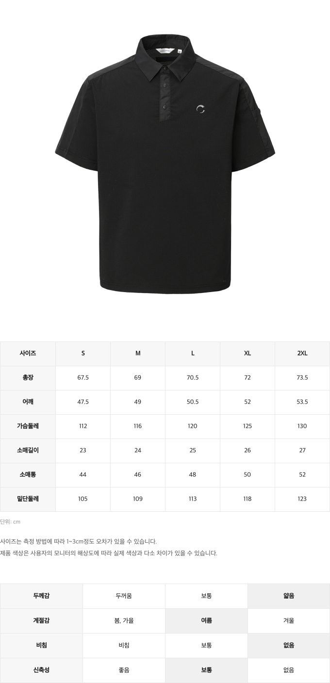 제품 핏 가이드 이미지