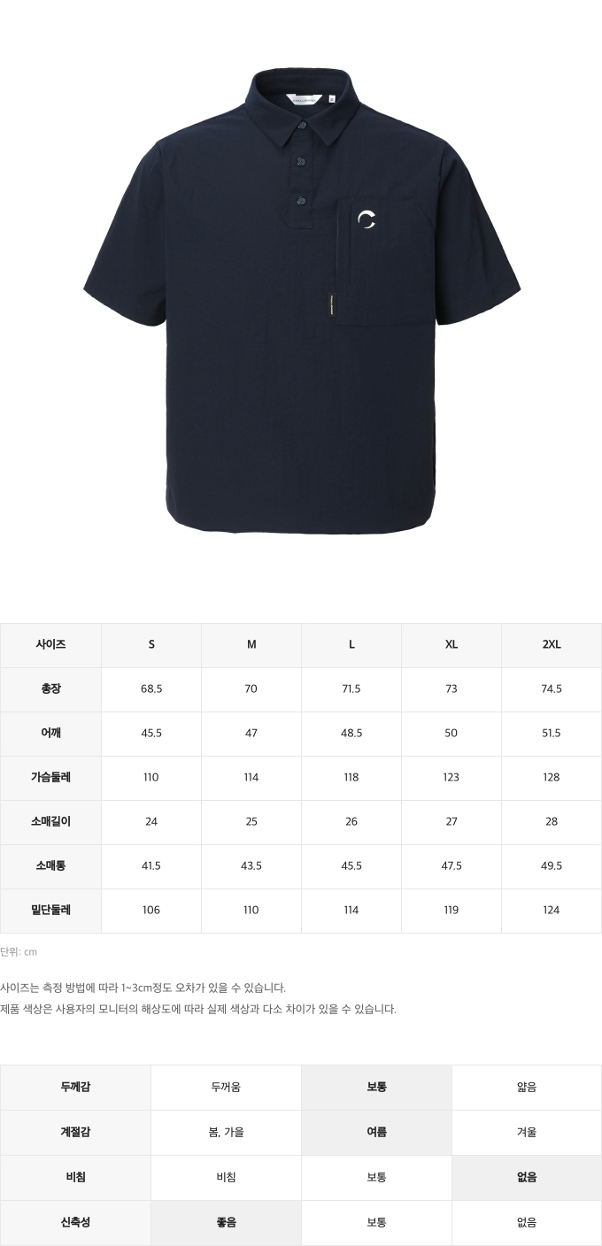 제품 핏 가이드 이미지