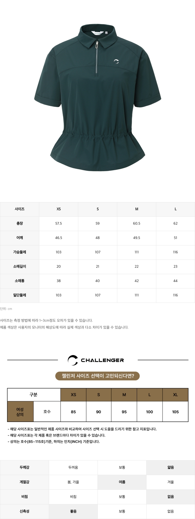 제품 핏 가이드 이미지