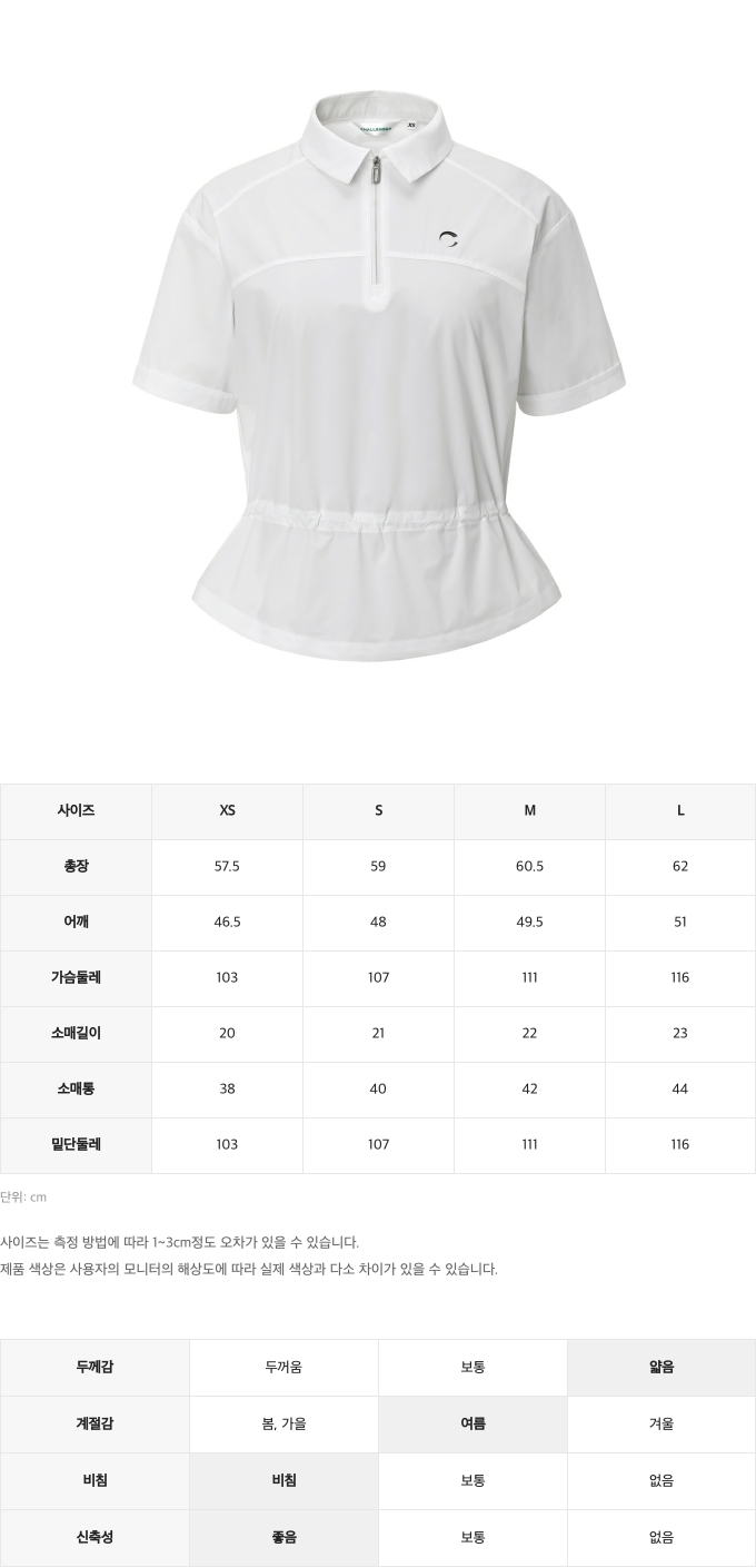 제품 핏 가이드 이미지