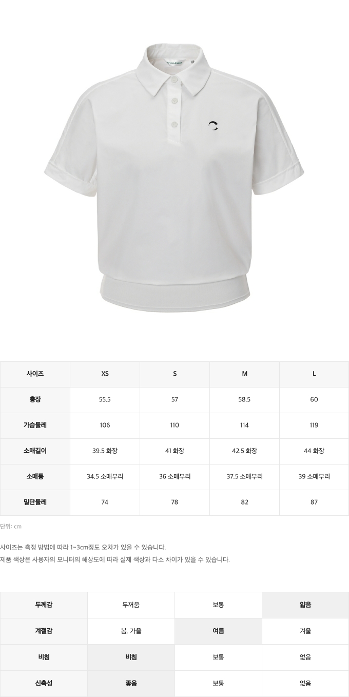 제품 핏 가이드 이미지