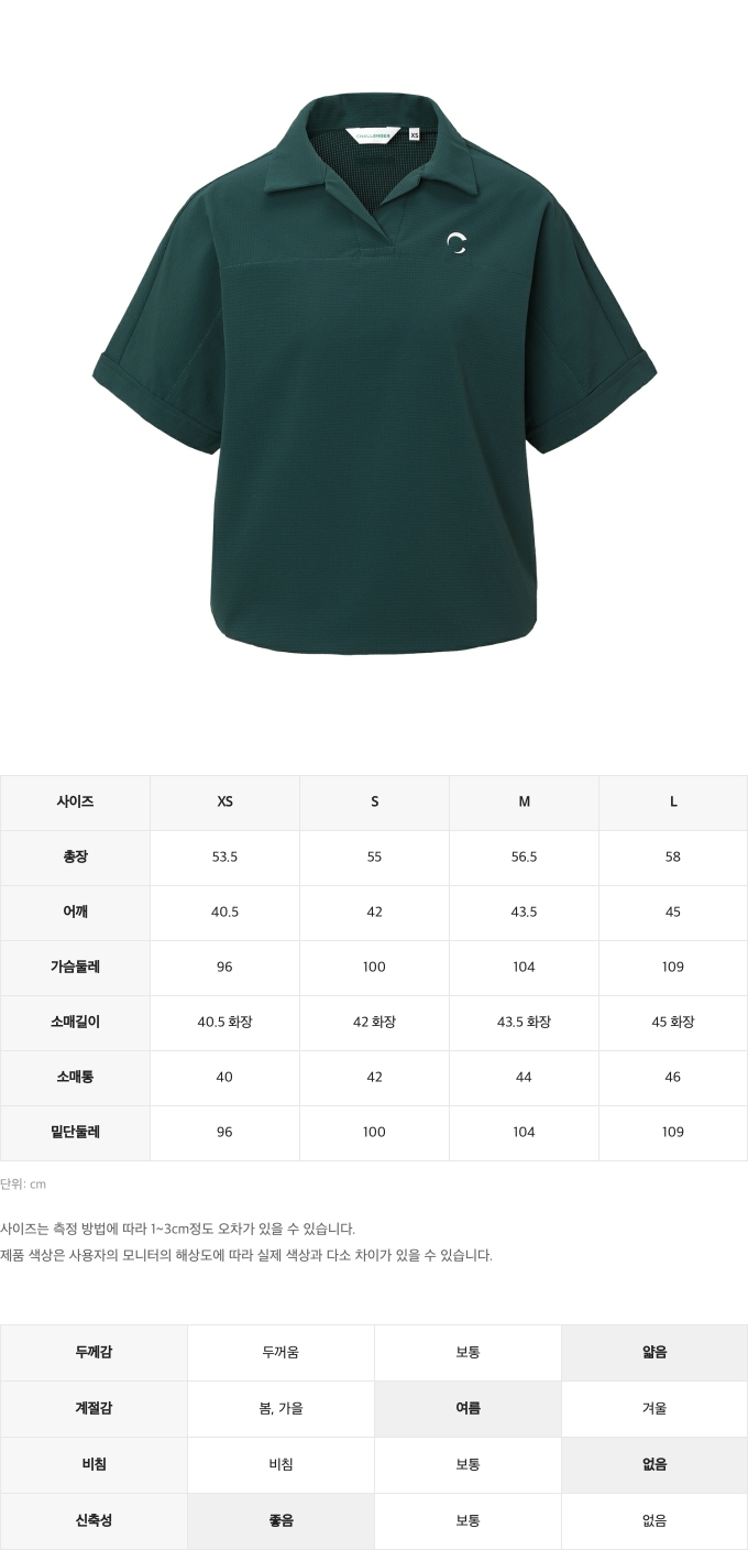 제품 핏 가이드 이미지