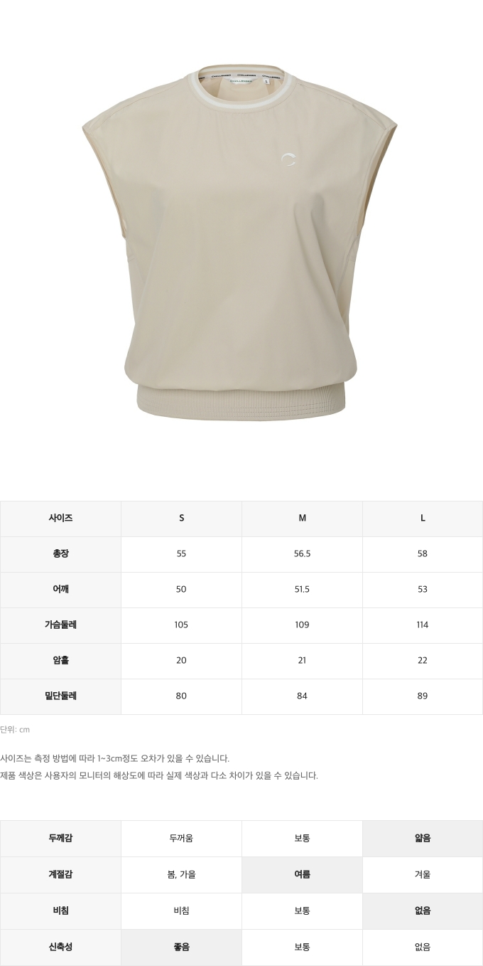 제품 핏 가이드 이미지