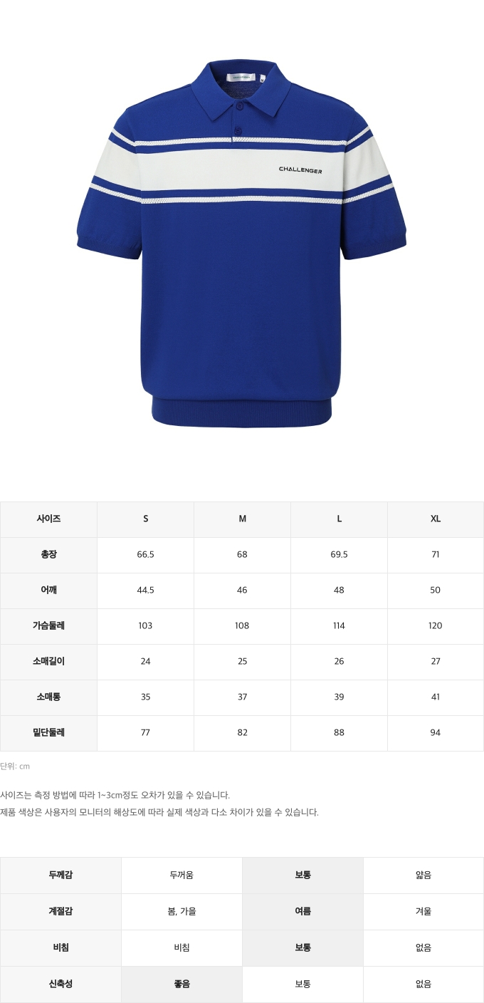 제품 핏 가이드 이미지