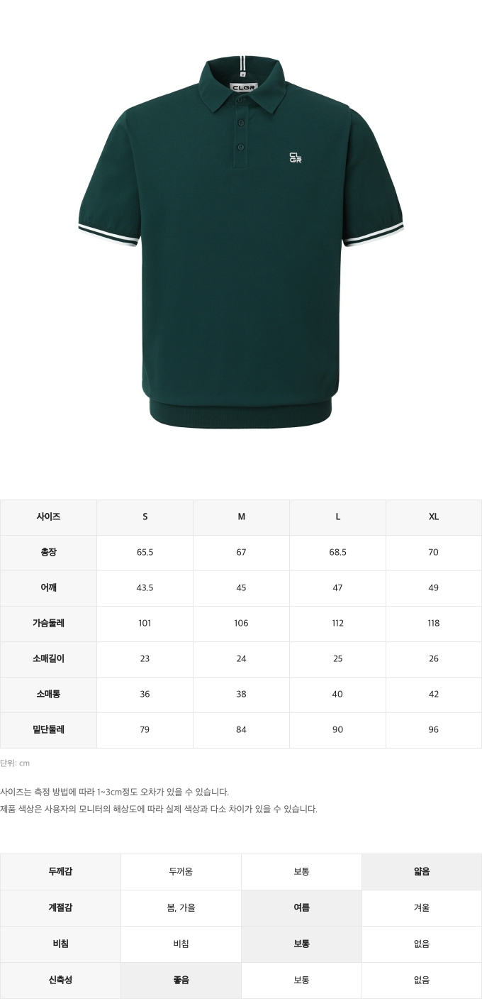 제품 핏 가이드 이미지