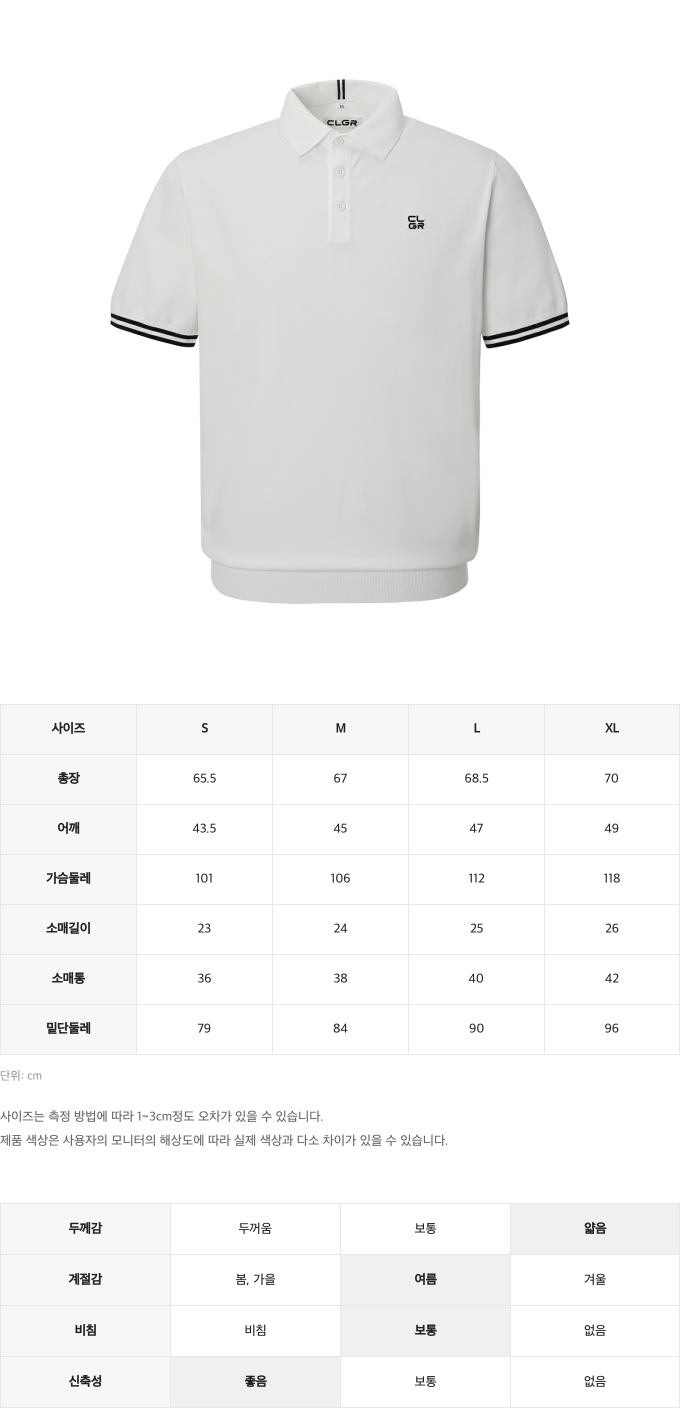 제품 핏 가이드 이미지