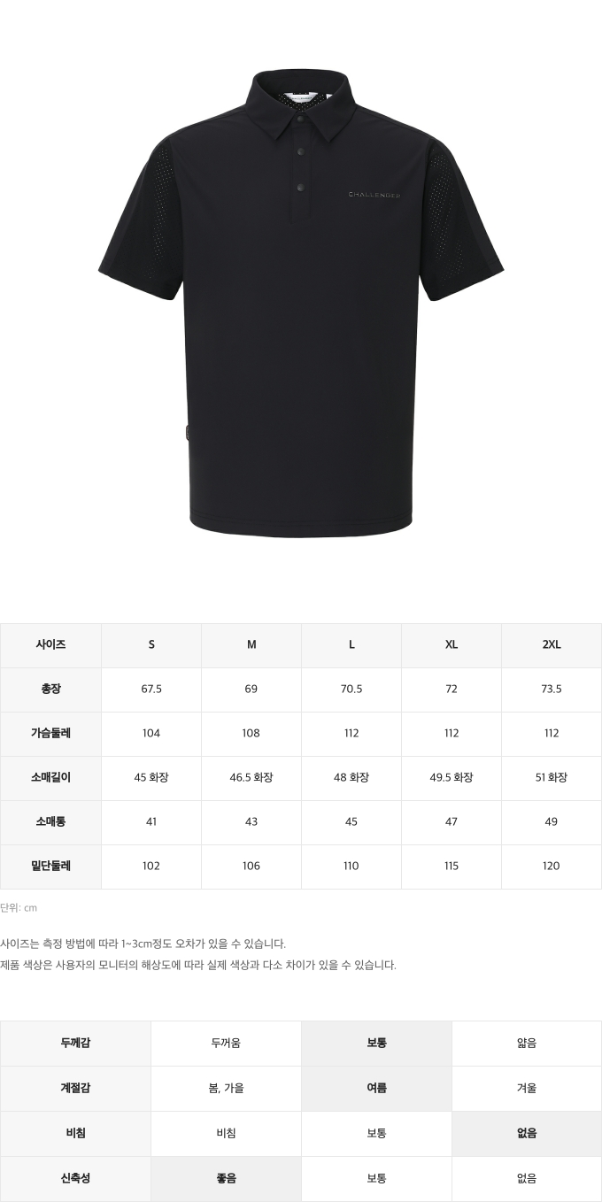 제품 핏 가이드 이미지