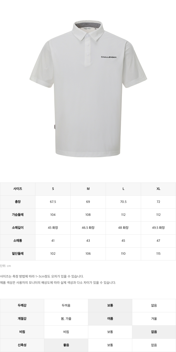 제품 핏 가이드 이미지