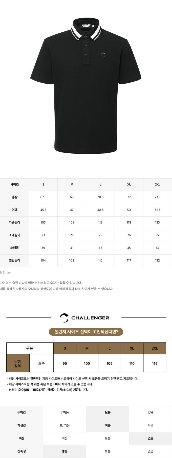 제품 핏 가이드 이미지