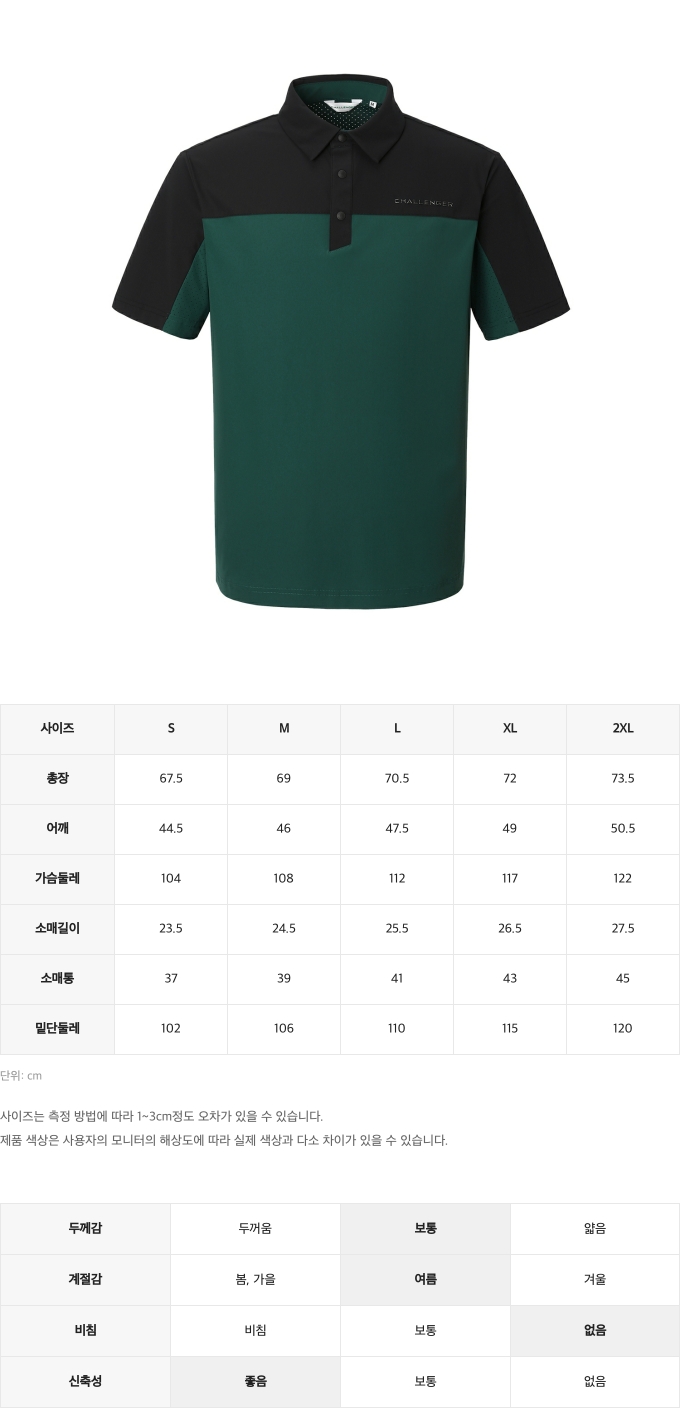 제품 핏 가이드 이미지