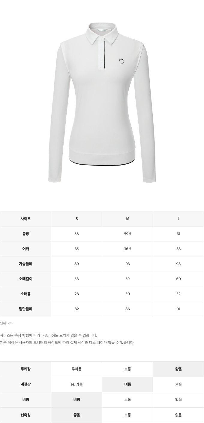 제품 핏 가이드 이미지