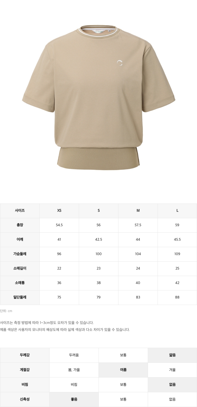 제품 핏 가이드 이미지