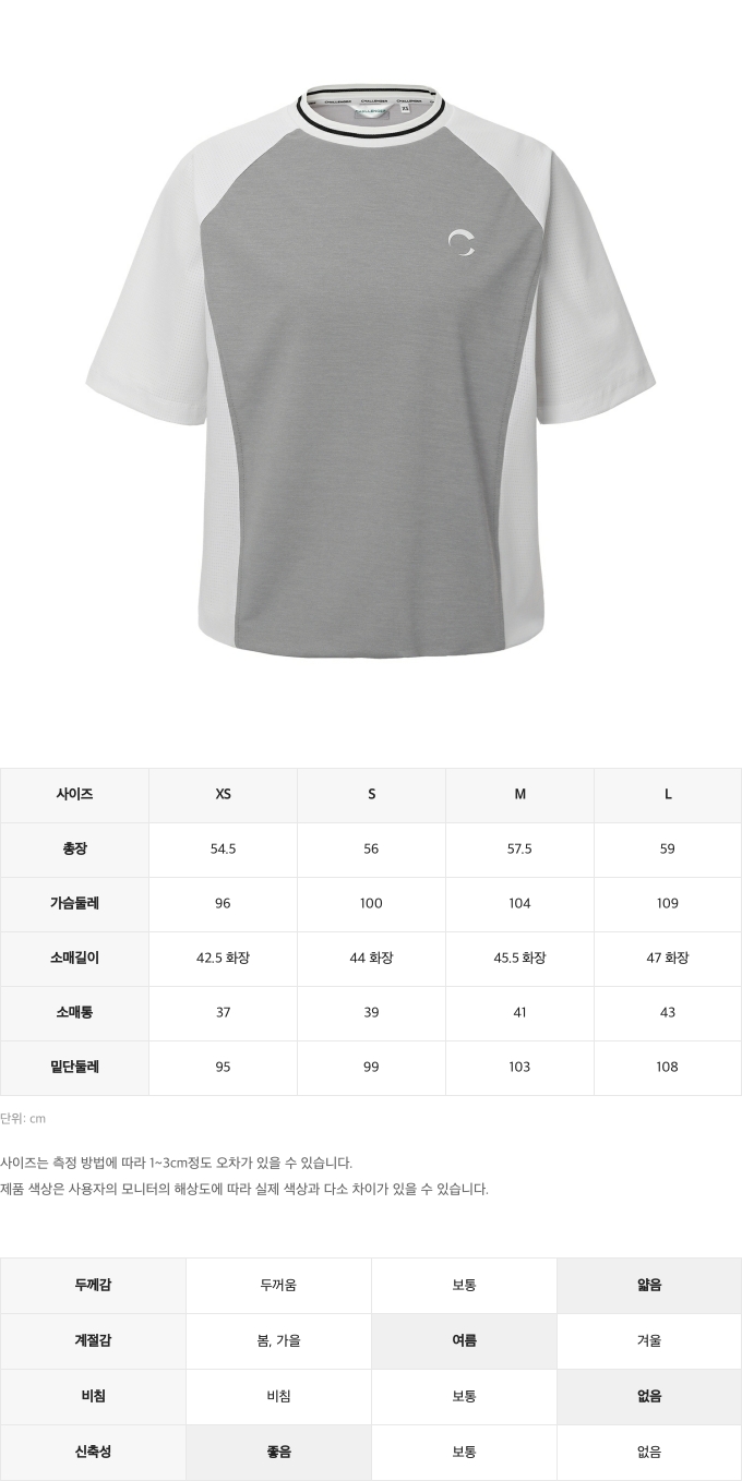 제품 핏 가이드 이미지