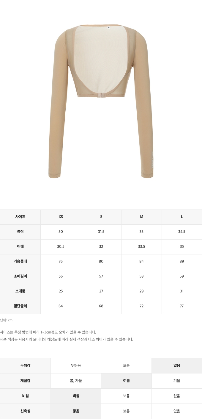 제품 핏 가이드 이미지