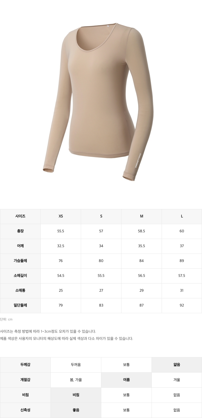 제품 핏 가이드 이미지